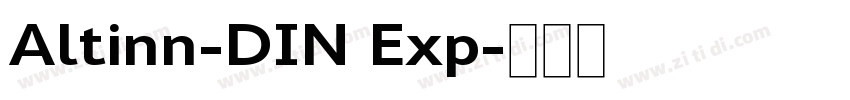 Altinn-DIN Exp字体转换